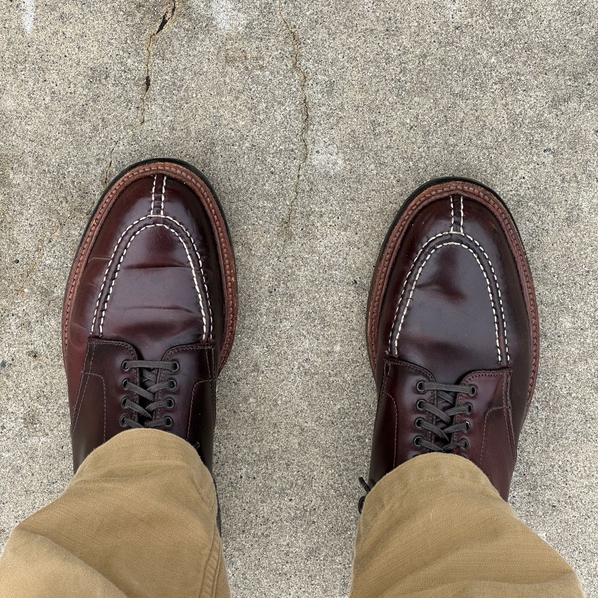 Photo by bankrobber on August 16, 2025 of the Alden Tanker Boot in Horween Color 8 Shell Cordovan.