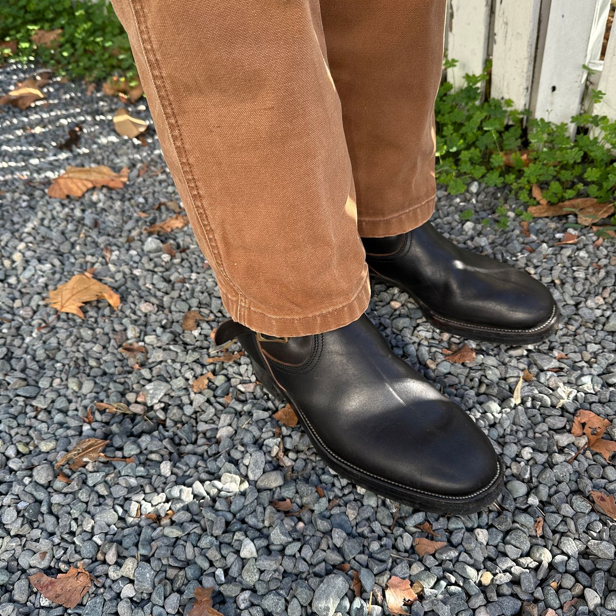 Photo by bankrobber on November 9, 2025 of the Unsung U 22-2 Engineer Boot in Maryam Toscanello Horsebutt Overdyed Black.