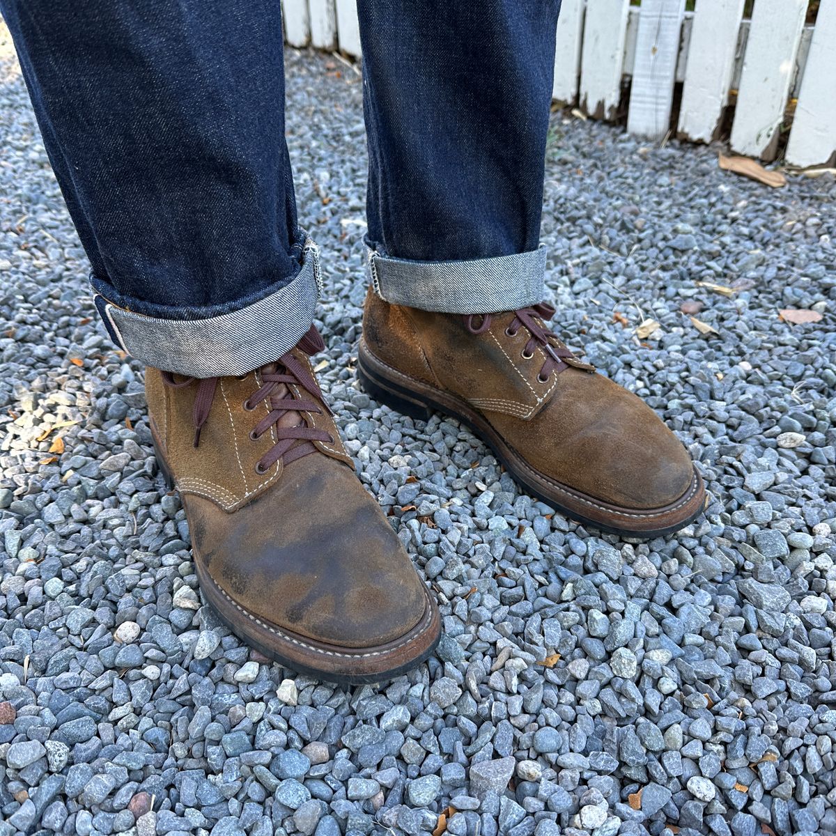 Photo by bankrobber on August 4, 2025 of the John Lofgren M-43 Service Shoes in Horween Natural Chromexcel Roughout.