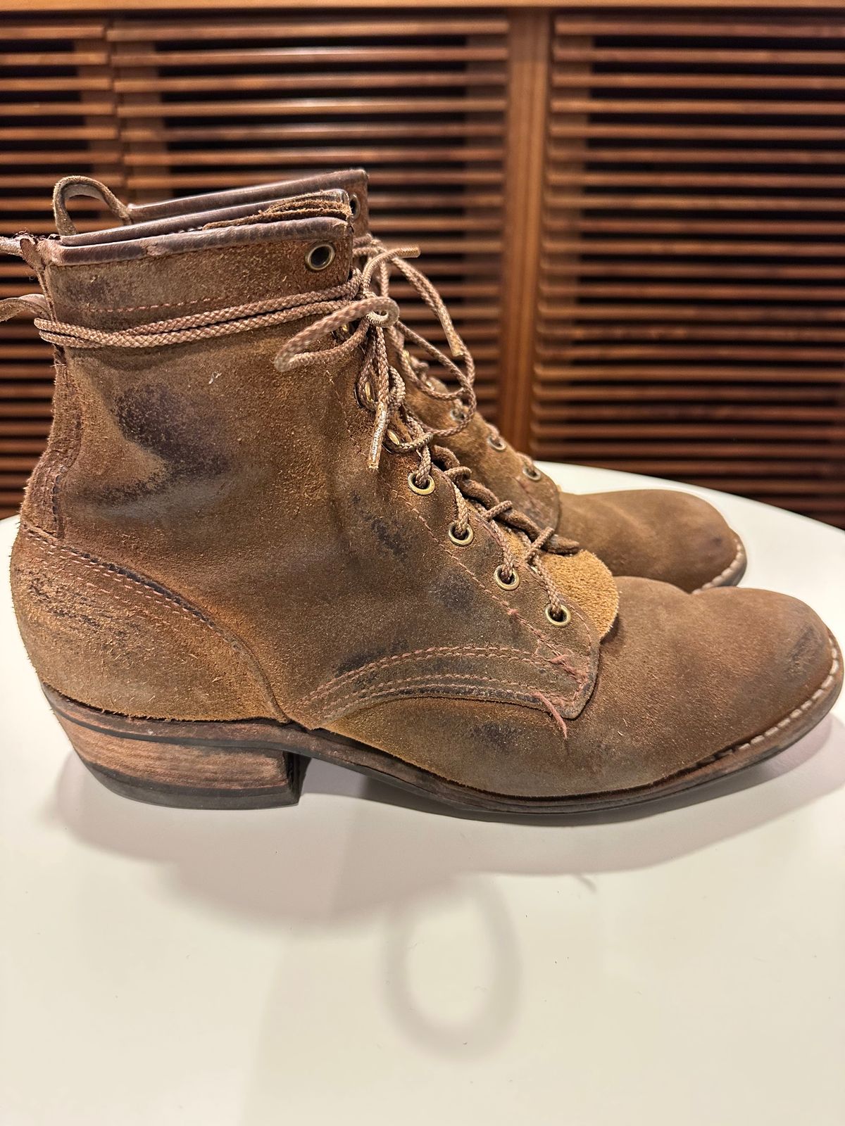 Photo by bankrobber on July 27, 2023 of the Nicks Robert in Seidel 1964 Tan Roughout.