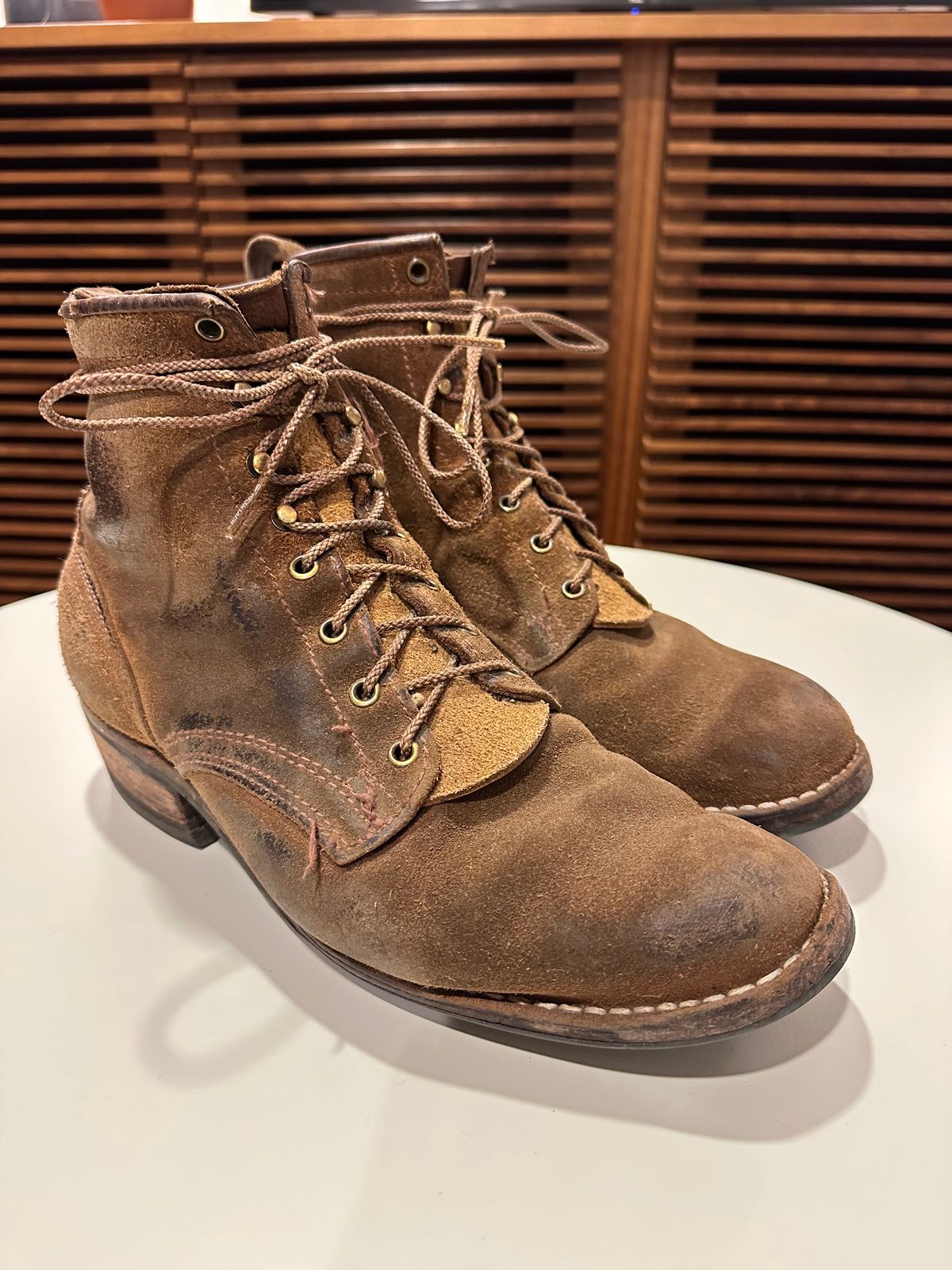 Photo by bankrobber on July 27, 2023 of the Nicks Robert in Seidel 1964 Tan Roughout.