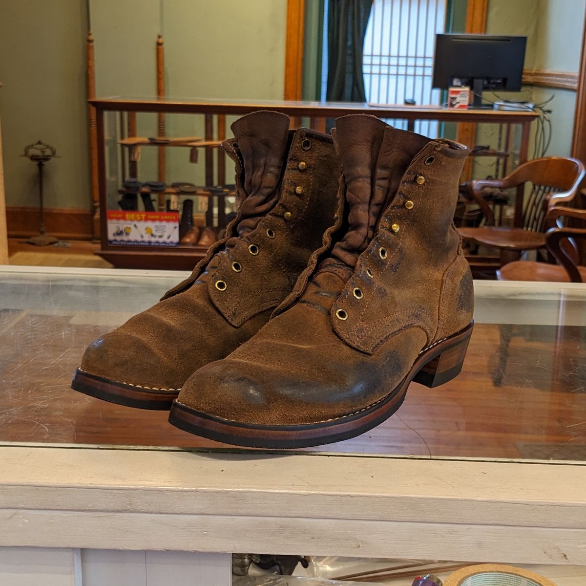 Photo by bankrobber on November 30, 2023 of the Nicks Robert in Seidel 1964 Tan Roughout.