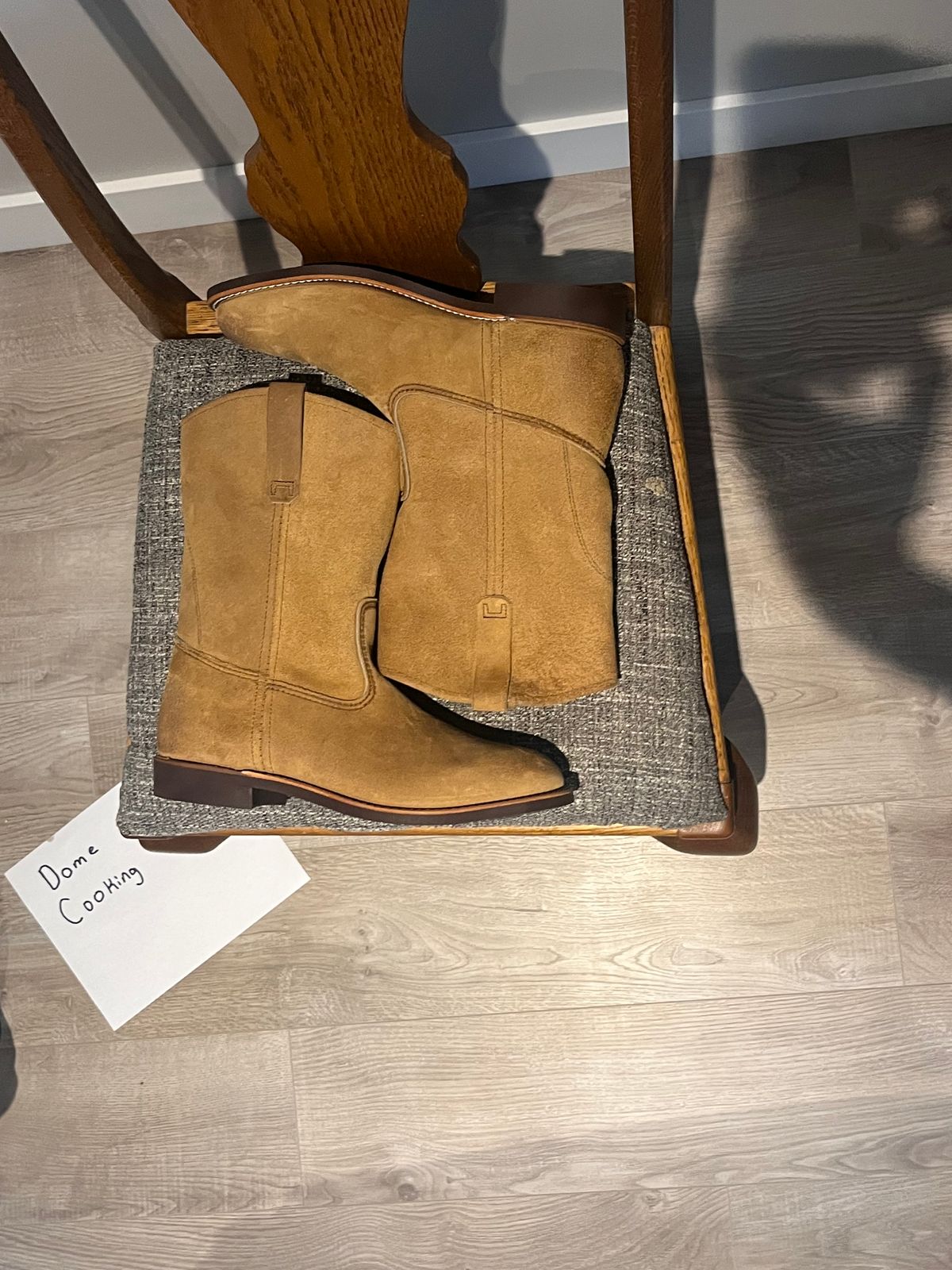 Photo by kaijucowboy on November 1, 2025 of the Red Wing Pecos in S.B. Foot Hawthorne Muleskinner.