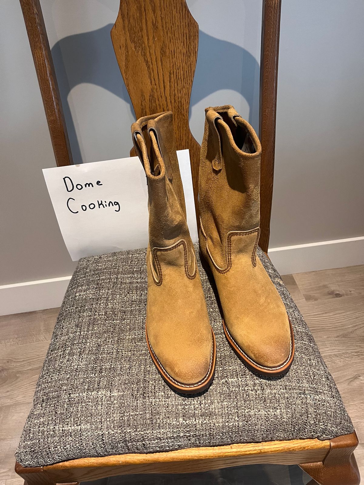 Photo by kaijucowboy on November 1, 2025 of the Red Wing Pecos in S.B. Foot Hawthorne Muleskinner.