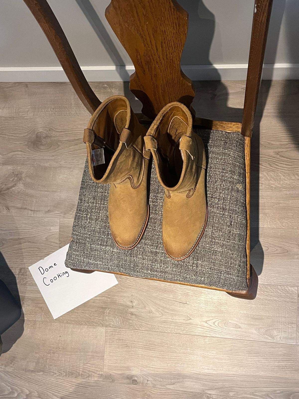 Photo by kaijucowboy on November 1, 2025 of the Red Wing Pecos in S.B. Foot Hawthorne Muleskinner.