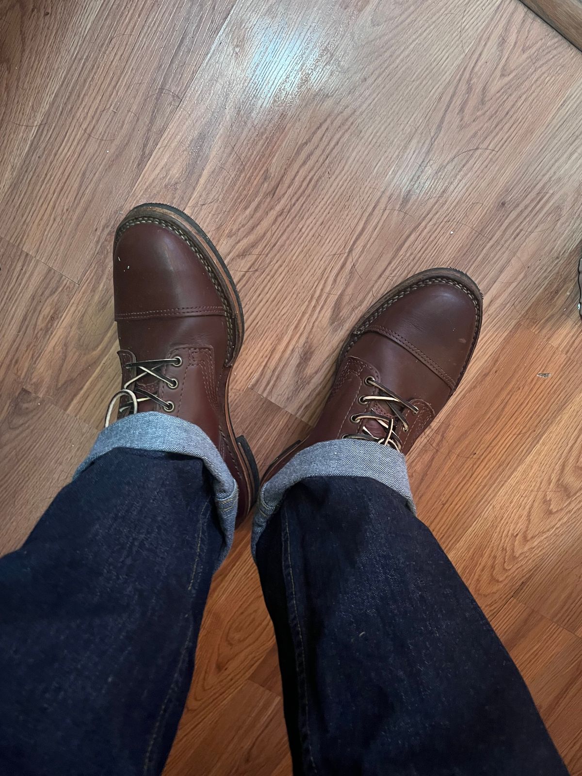 Photo by pacificnorthwelt on May 26, 2025 of the Wesco Hendrik in Seidel Brown Oil Tan.