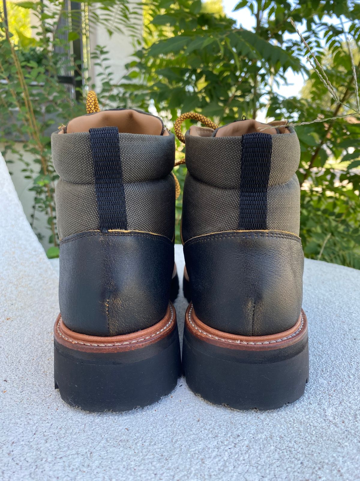 Photo by booth on October 1, 2023 of the Grenson Fiona Walking Boots in Brown Vintage Softie Calf.