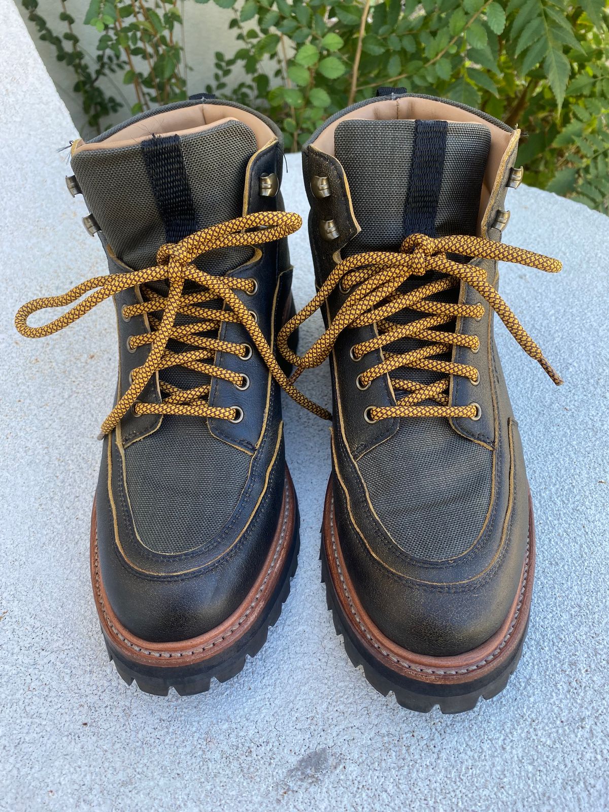 Photo by booth on November 4, 2023 of the Grenson Fiona Walking Boots in Brown Vintage Softie Calf.