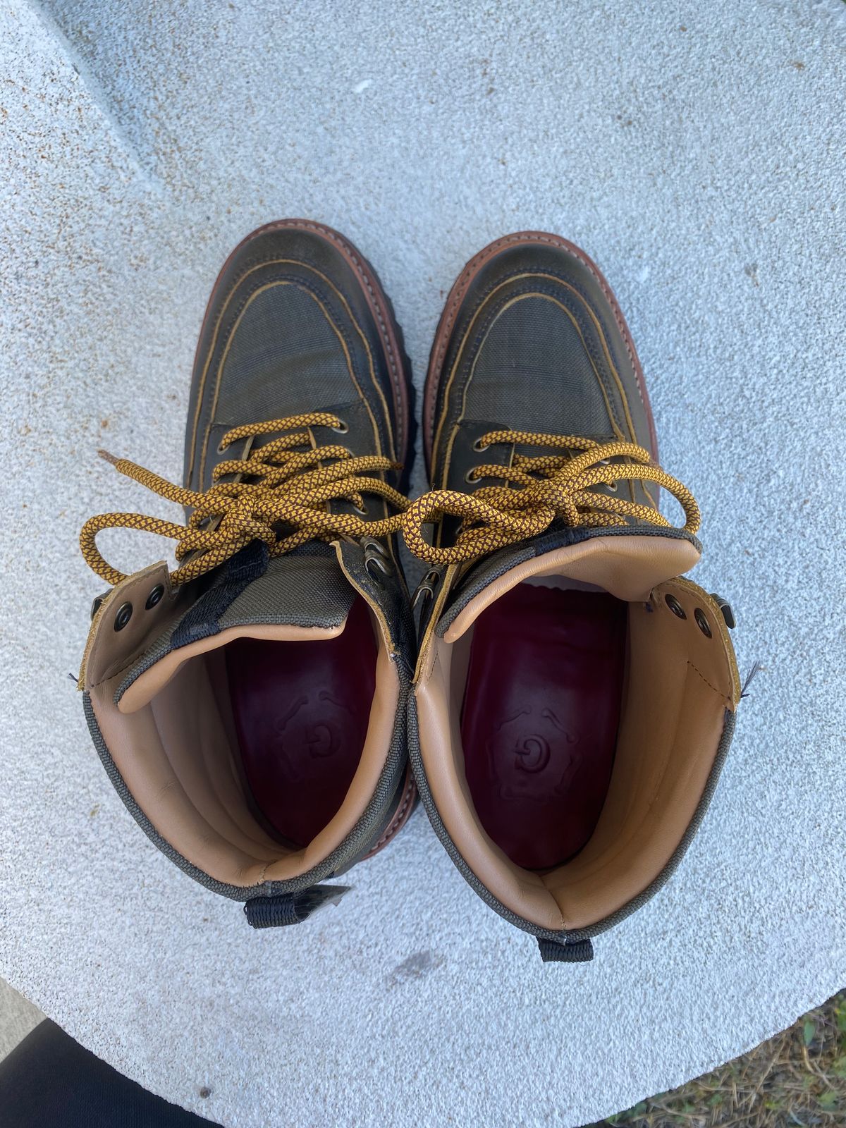 Photo by booth on November 4, 2023 of the Grenson Fiona Walking Boots in Brown Vintage Softie Calf.