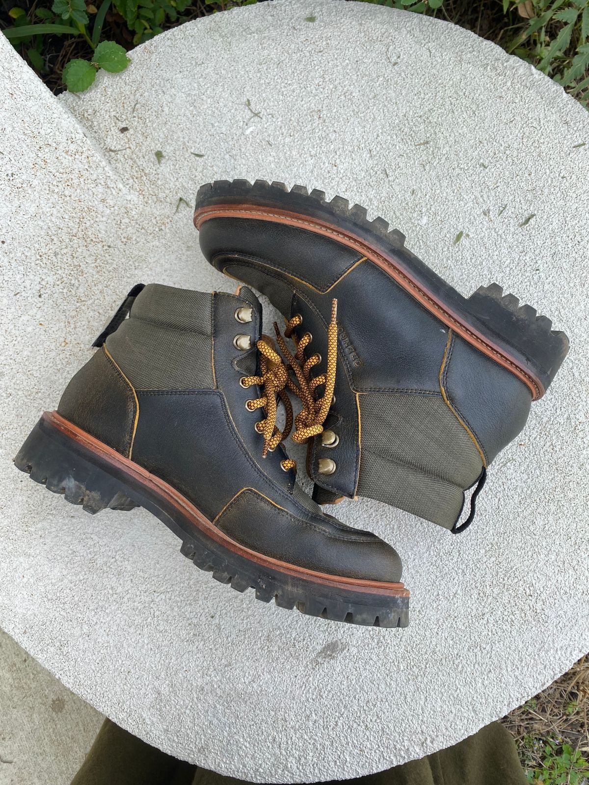 Photo by booth on December 5, 2023 of the Grenson Fiona Walking Boots in Brown Vintage Softie Calf.