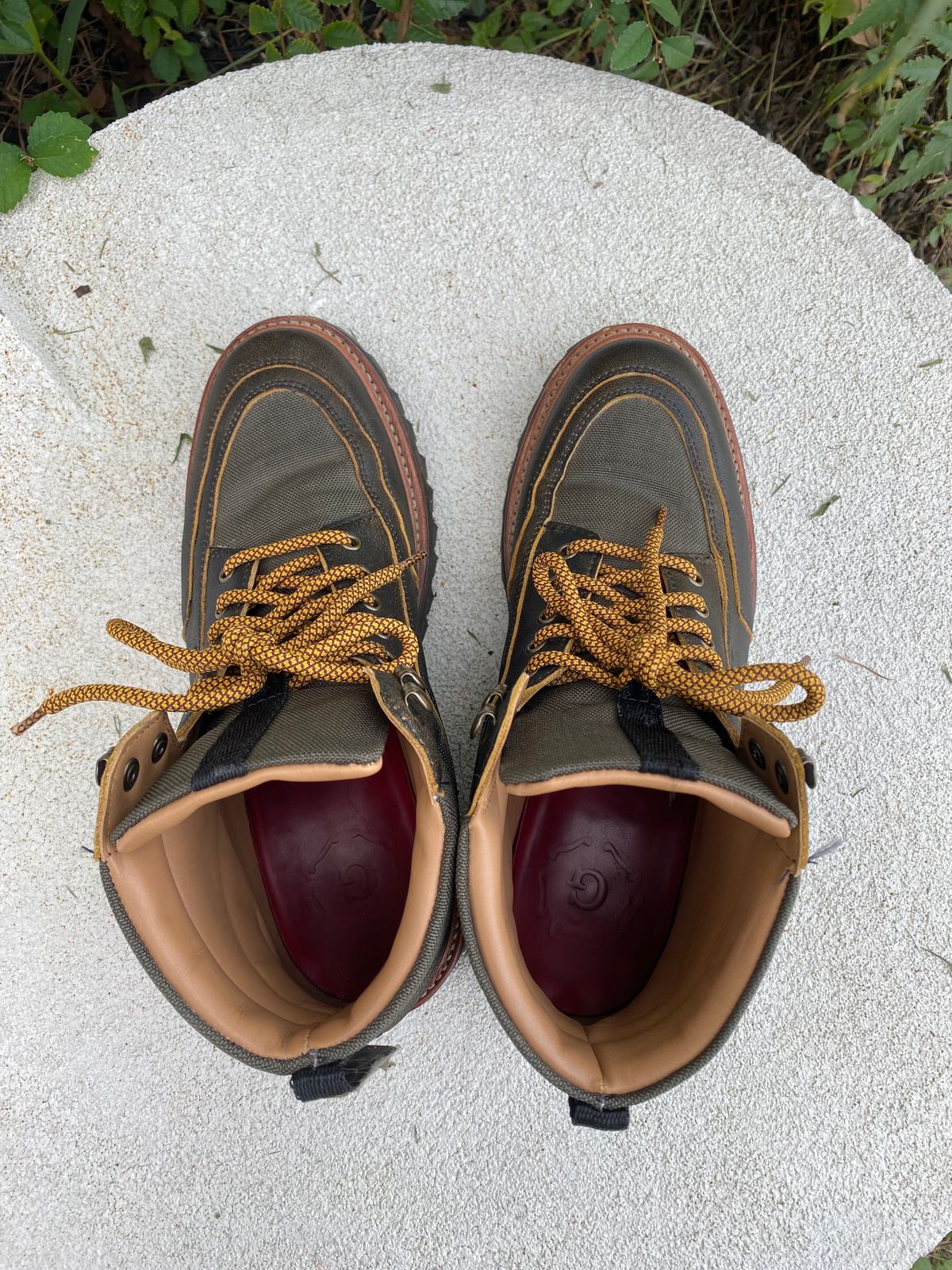 Photo by booth on December 5, 2023 of the Grenson Fiona Walking Boots in Brown Vintage Softie Calf.