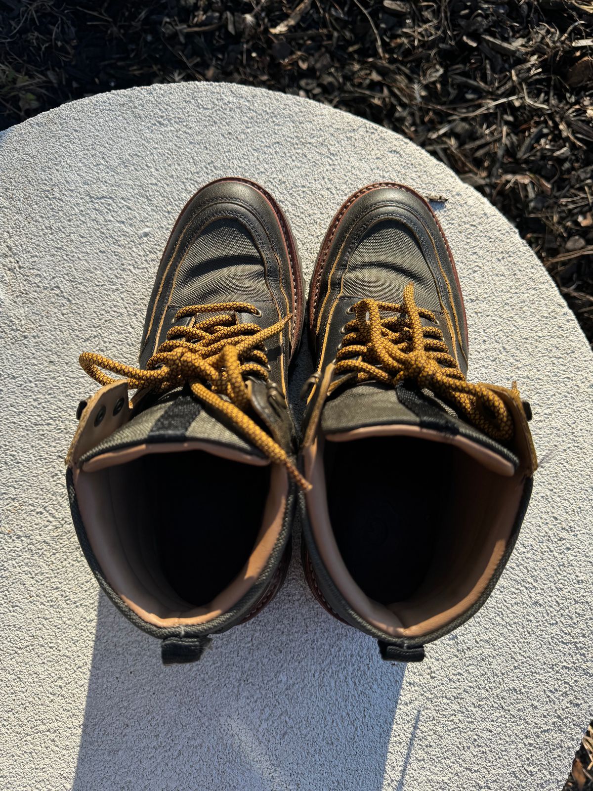 Photo by booth on January 4, 2024 of the Grenson Fiona Walking Boots in Brown Vintage Softie Calf.