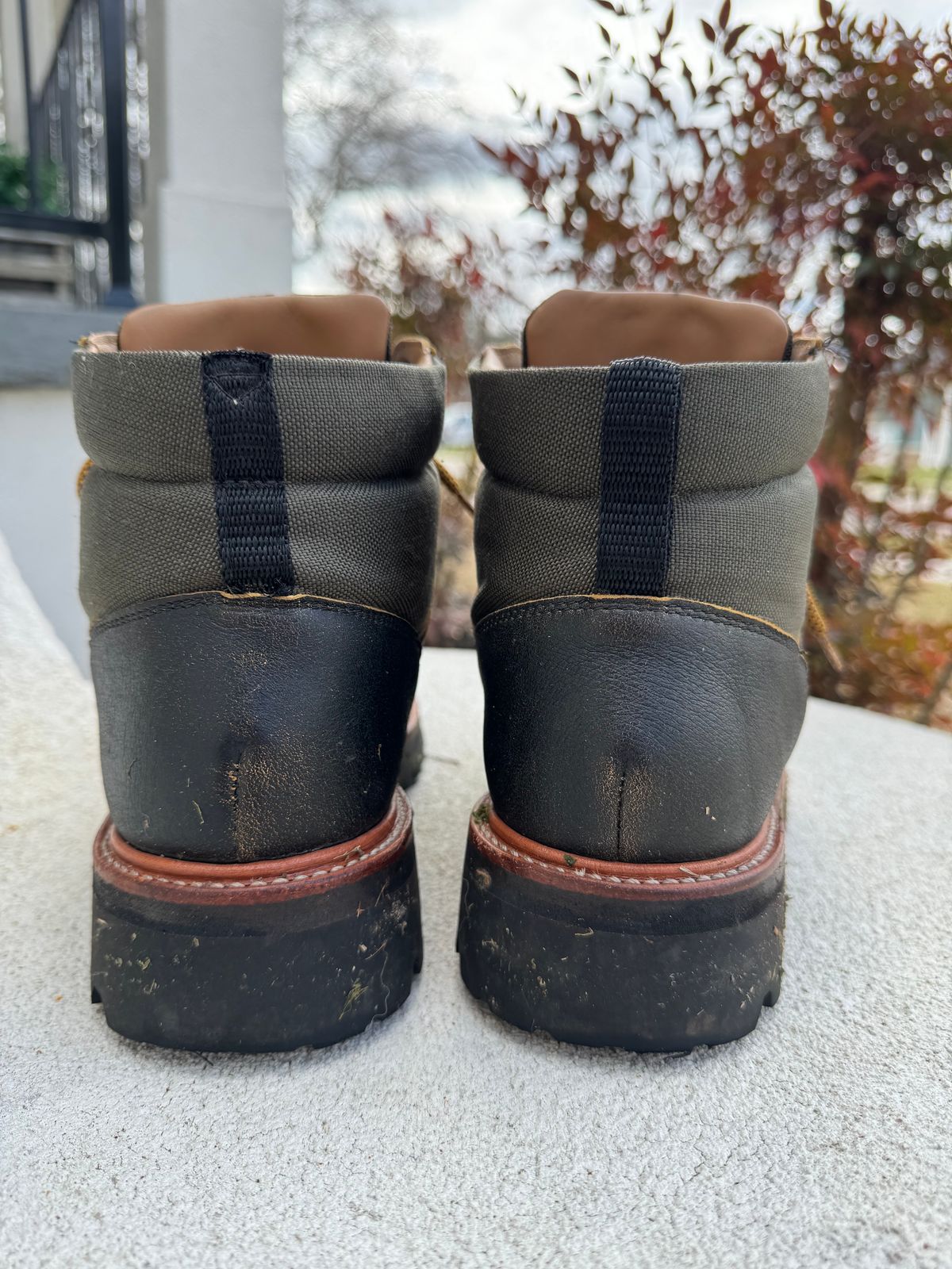 Photo by booth on February 5, 2024 of the Grenson Fiona Walking Boots in Brown Vintage Softie Calf.