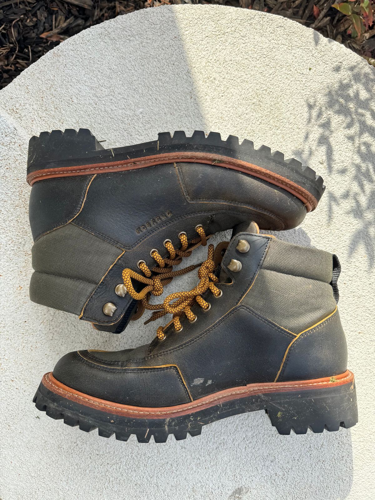 Photo by booth on February 5, 2024 of the Grenson Fiona Walking Boots in Brown Vintage Softie Calf.