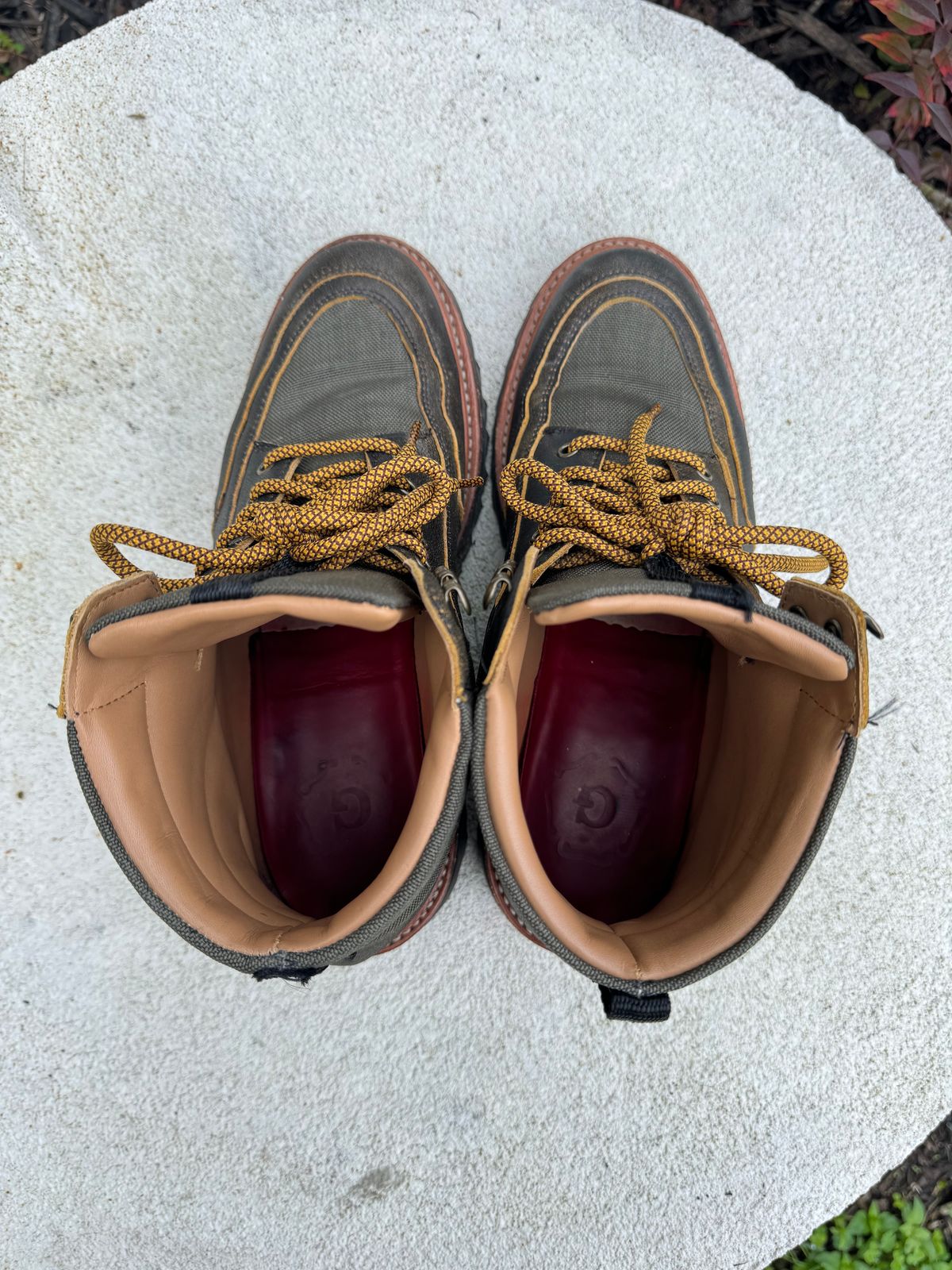 Photo by booth on March 4, 2024 of the Grenson Fiona Walking Boots in Brown Vintage Softie Calf.