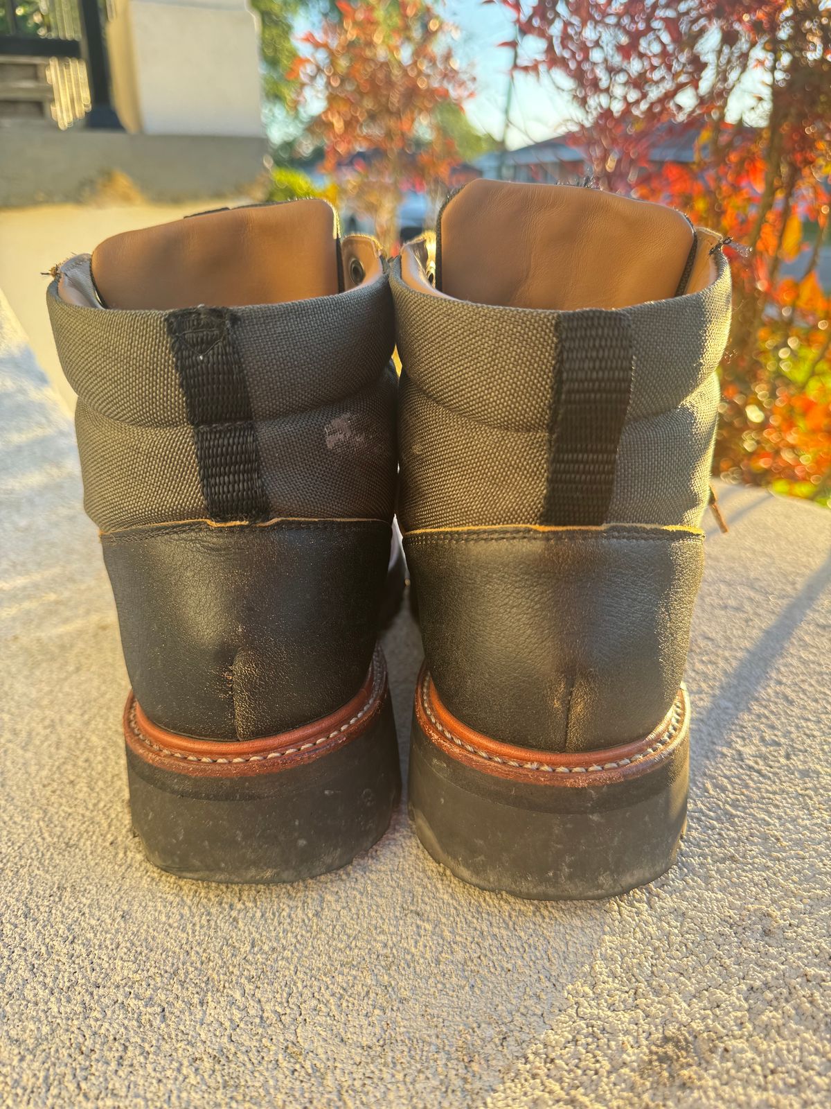 Photo by booth on April 4, 2024 of the Grenson Fiona Walking Boots in Brown Vintage Softie Calf.