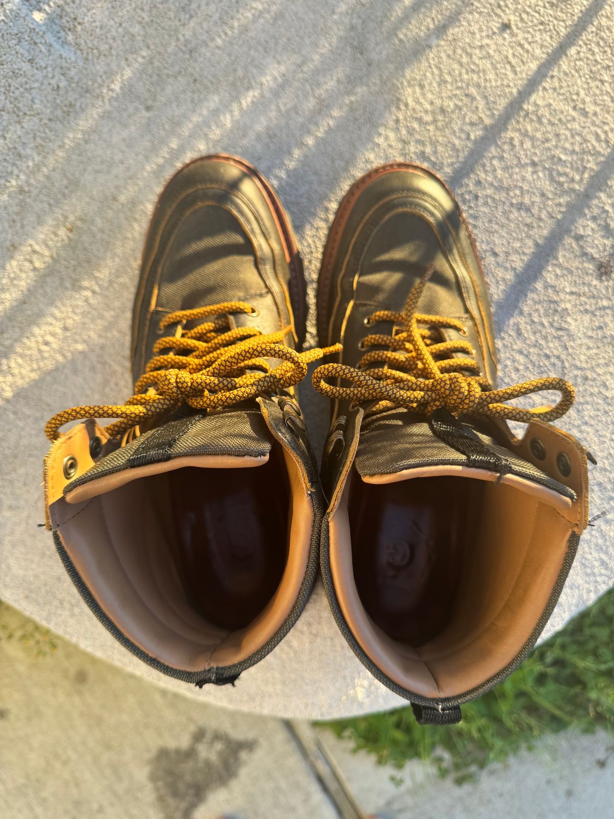 Photo by booth on April 4, 2024 of the Grenson Fiona Walking Boots in Brown Vintage Softie Calf.