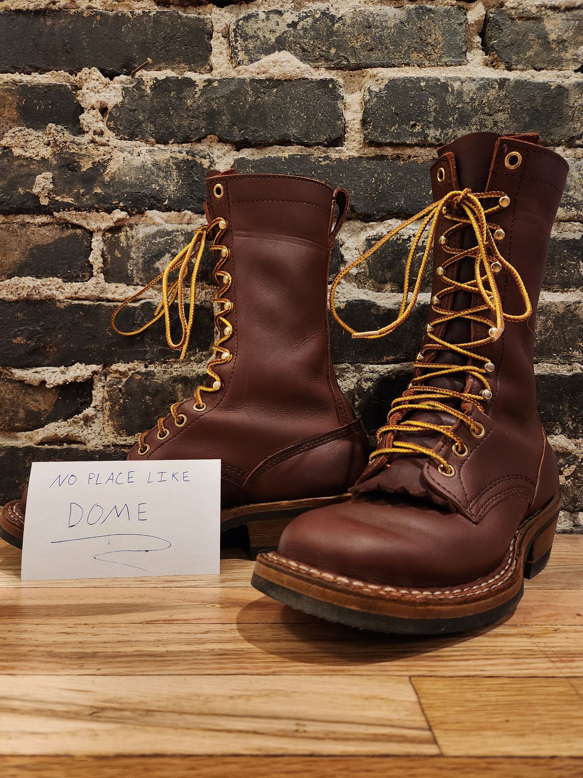 Photo by RoseAnvil_Brody on November 5, 2022 of the White's x Rose Anvil Drifter in Seidel Red Dog Oil Tan.