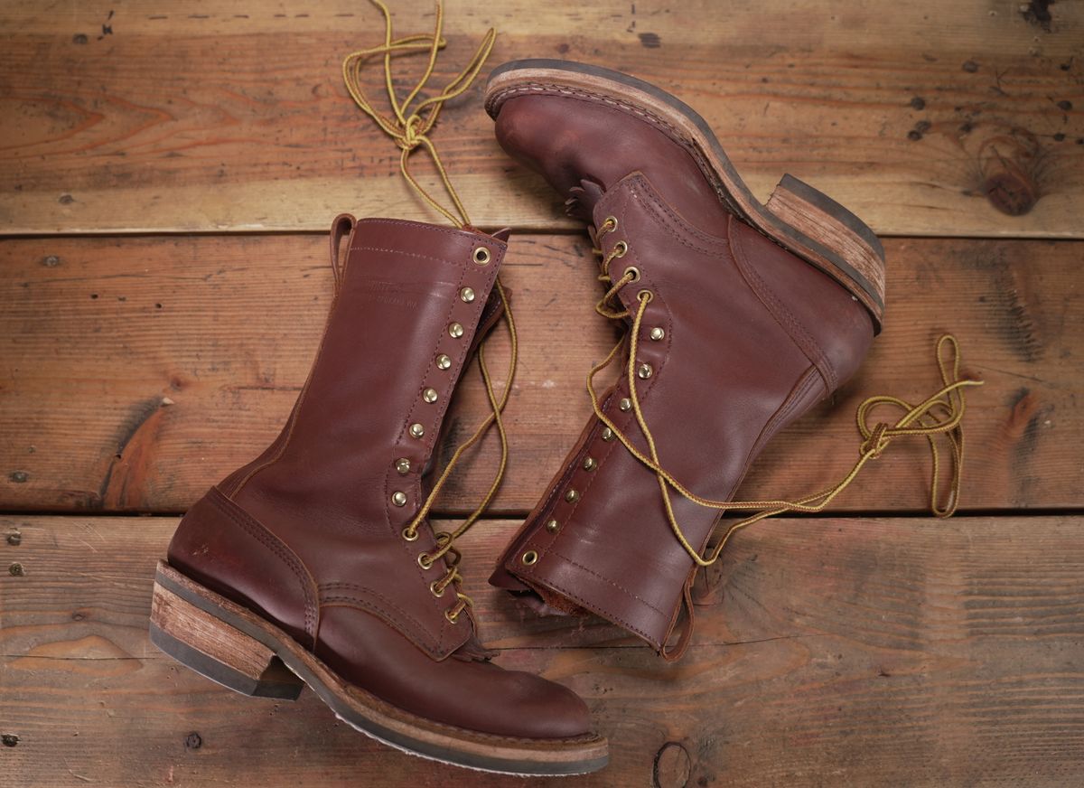 Photo by RoseAnvil_Brody on January 3, 2023 of the White's x Rose Anvil Drifter in Seidel Red Dog Oil Tan.