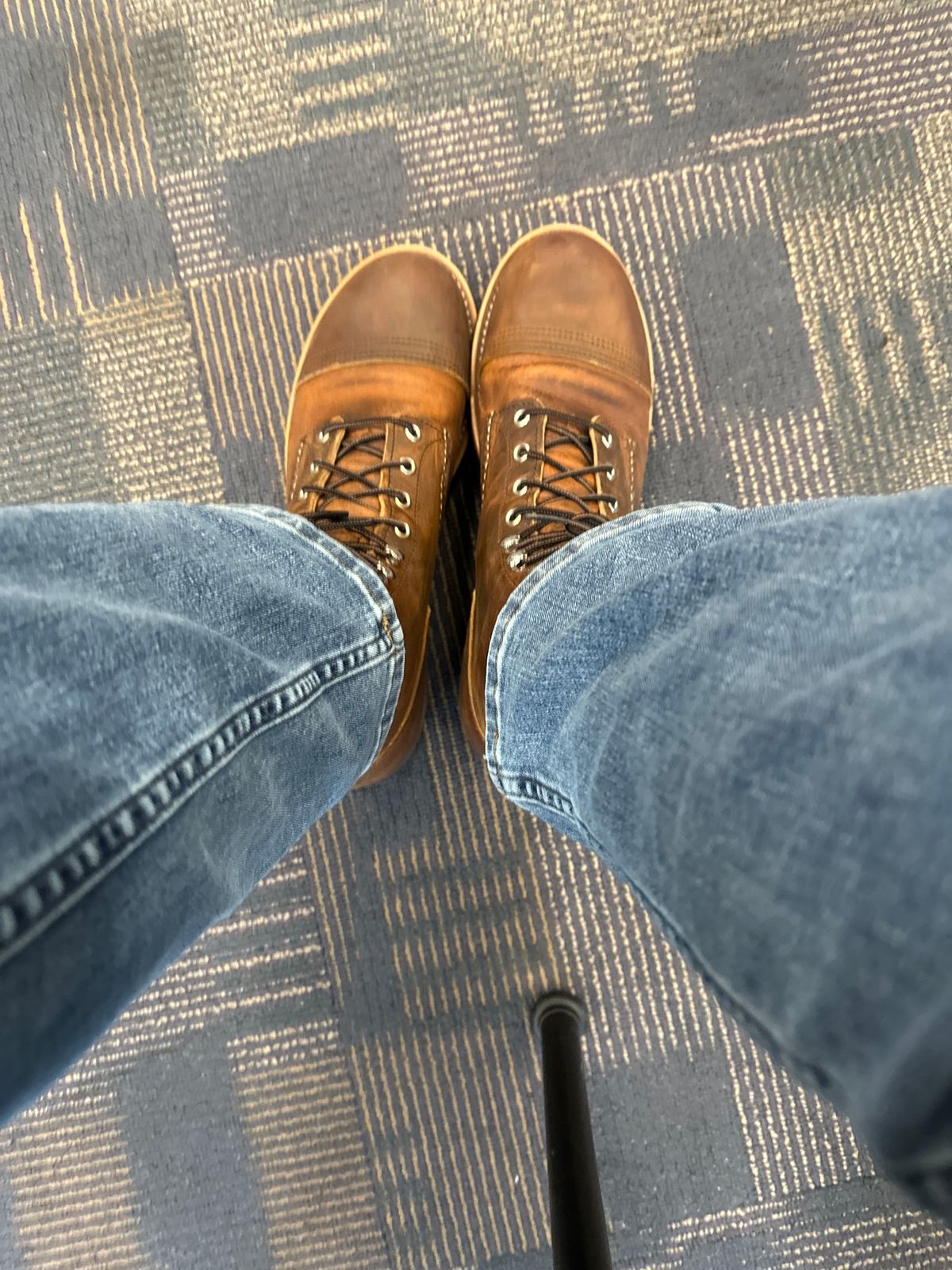 Photo by wallatony on January 6, 2024 of the Red Wing Iron Ranger in S.B. Foot Copper Rough and Tough.