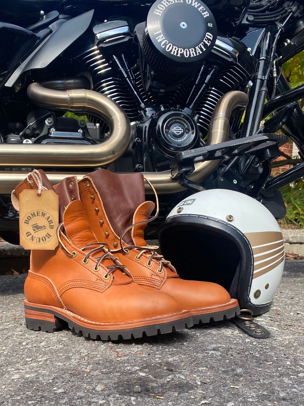 Photo by alain.sauve on October 1, 2023 of the Nicks DomePro in Wickett & Craig Tan English Bridle.
