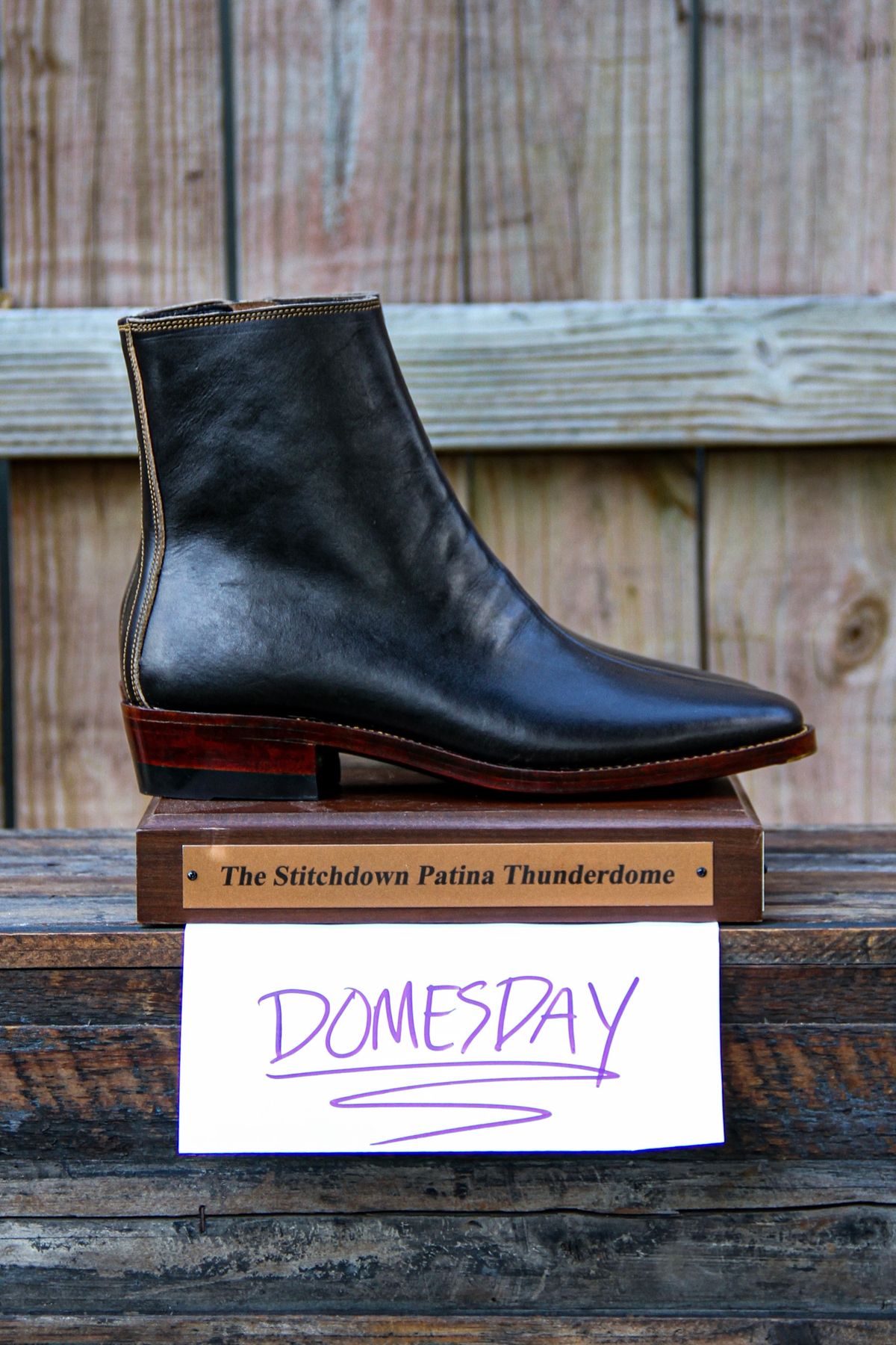 Photo by KVanDev on October 1, 2024 of the Fortis Boots Antasena Sidezip in Indonesian Black Teacore.