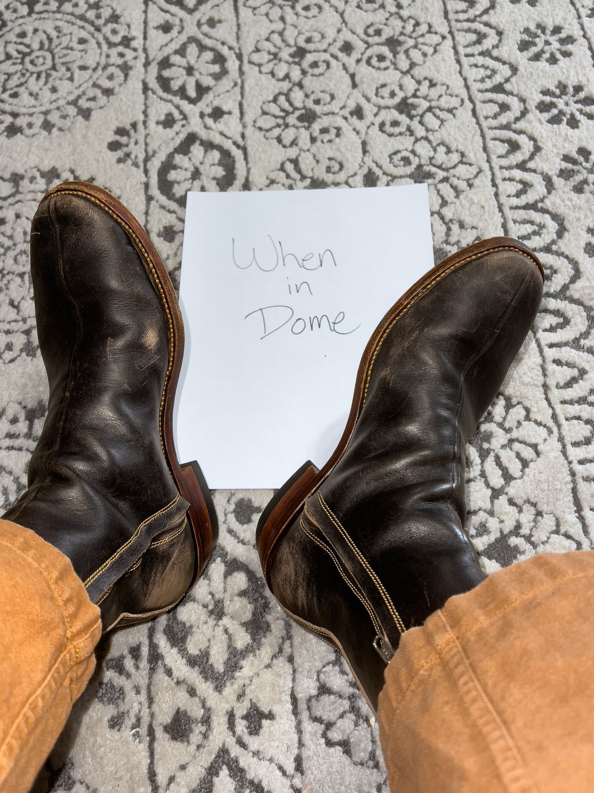 Photo by KVanDev on November 1, 2024 of the Fortis Boots Antasena Sidezip in Indonesian Black Teacore.