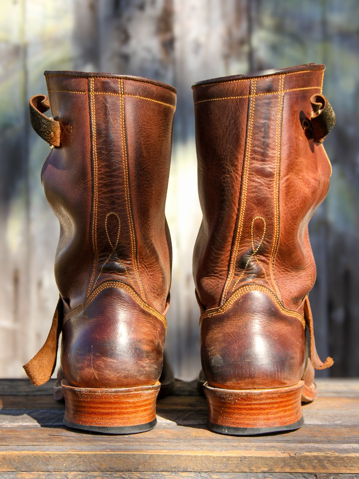 Photo by KVanDev on January 2, 2024 of the Fortis Boots Tapak 2.0 Engineer Boots in Indonesian Dark Brown Pull Up.