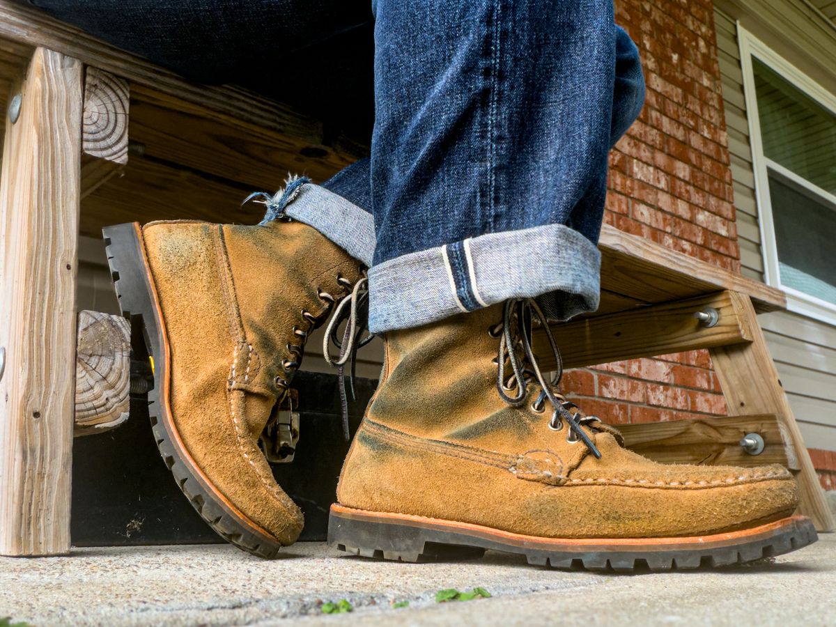 Photo by KVanDev on November 24, 2025 of the Russell Moccasin Co. Backcountry in Horween Marine Field Roughout.
