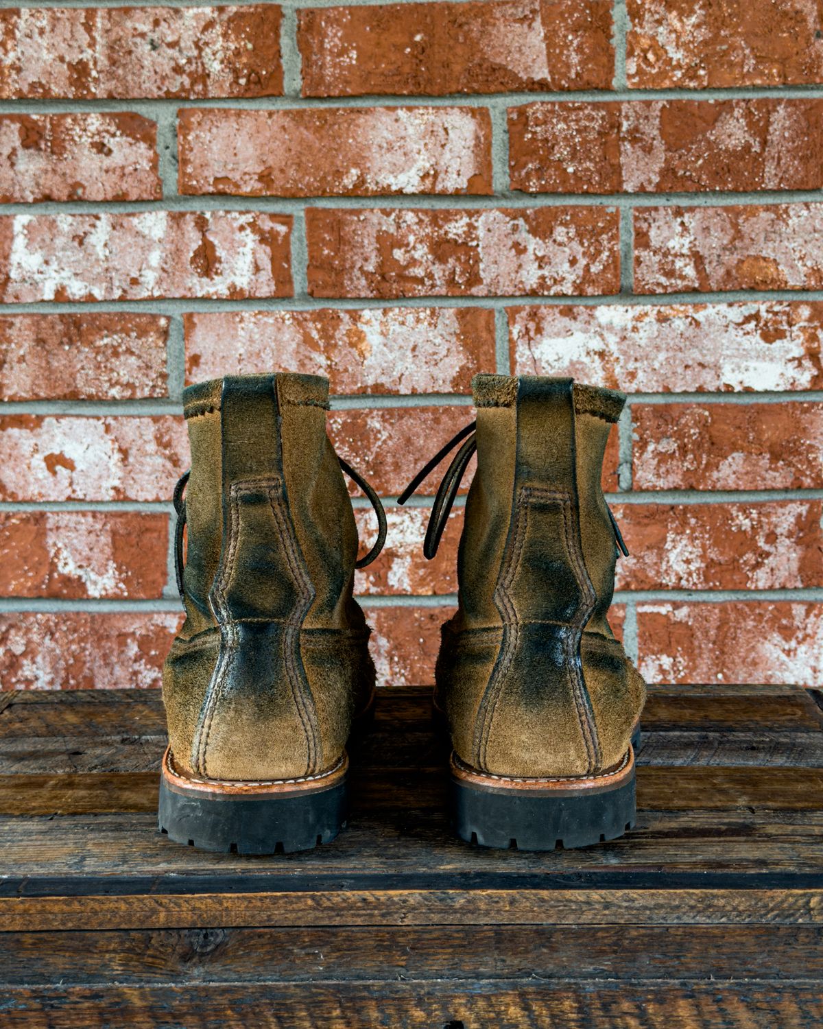 Photo by KVanDev on January 1, 2026 of the Russell Moccasin Co. Backcountry in Horween Marine Field Roughout.