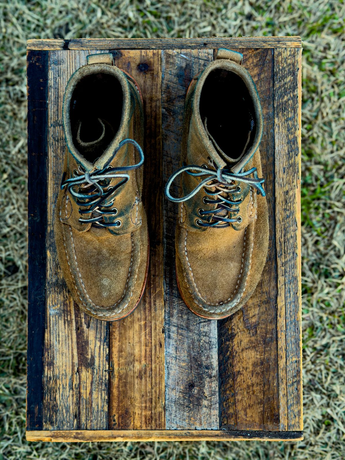 Photo by KVanDev on February 5, 2026 of the Russell Moccasin Co. Backcountry in Horween Marine Field Roughout.