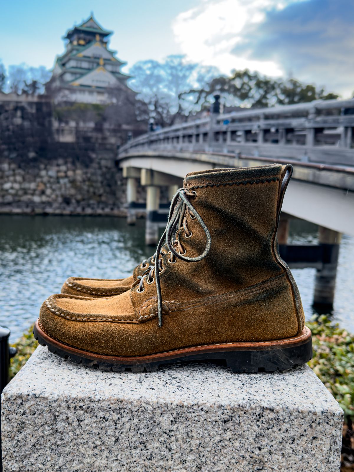 Photo by KVanDev on March 4, 2026 of the Russell Moccasin Co. Backcountry in Horween Marine Field Roughout.