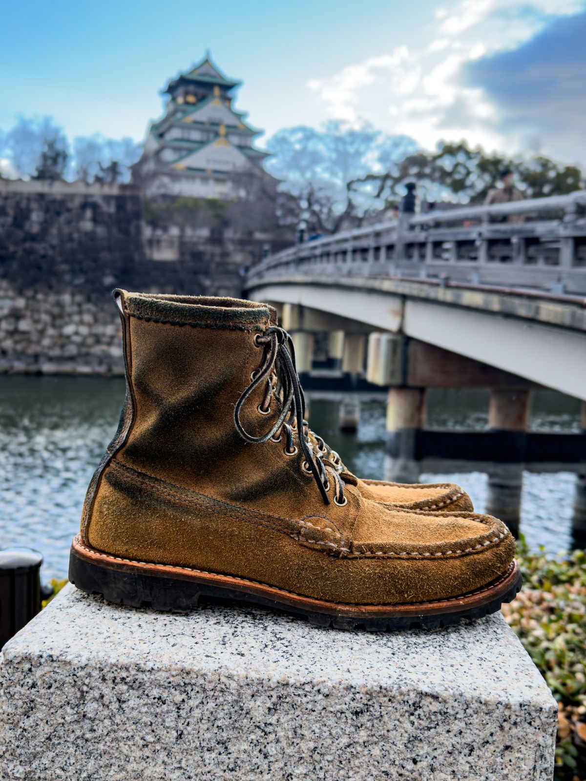 Photo by KVanDev on March 4, 2026 of the Russell Moccasin Co. Backcountry in Horween Marine Field Roughout.