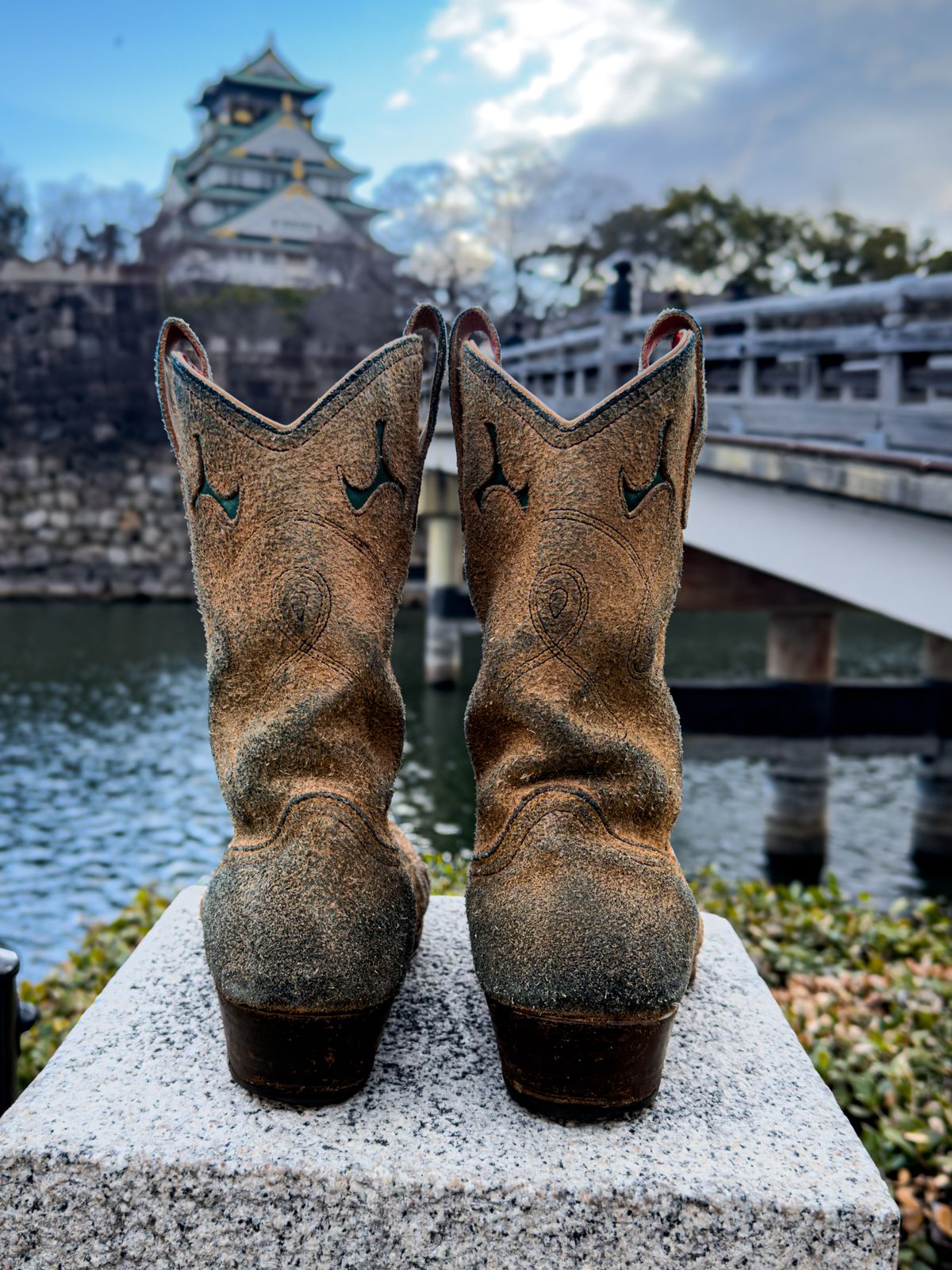 Photo by KVanDev on March 4, 2026 of the Fortis Boots Cowboy Boot in Indonesian Natural Veg Tan.