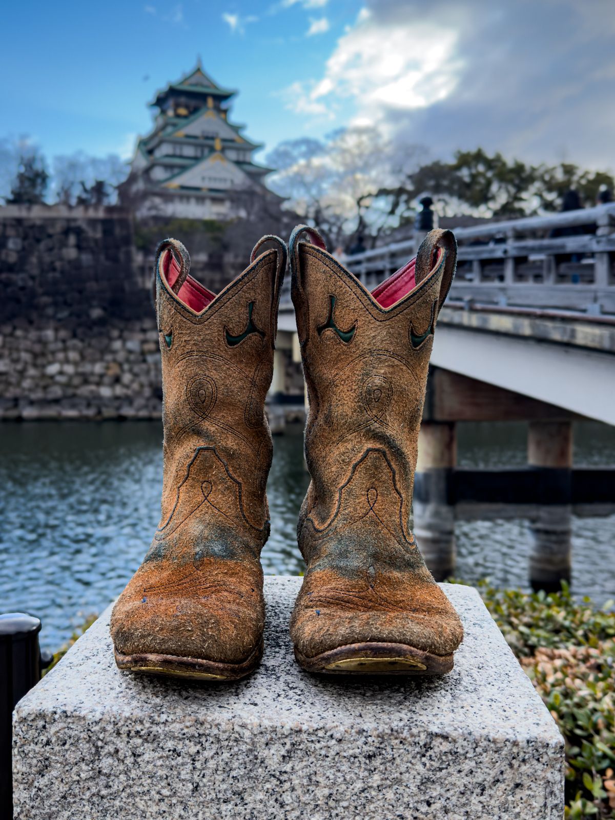 Photo by KVanDev on March 4, 2026 of the Fortis Boots Cowboy Boot in Indonesian Natural Veg Tan.