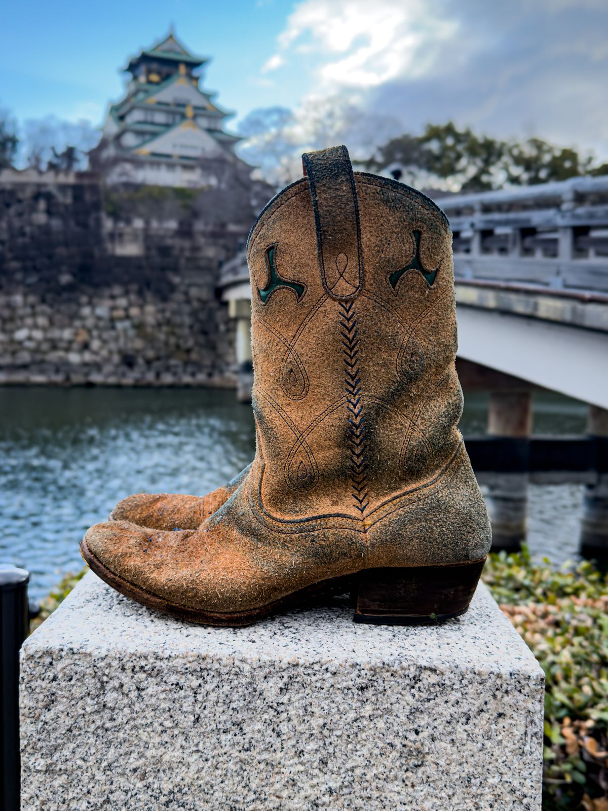 Photo by KVanDev on March 4, 2026 of the Fortis Boots Cowboy Boot in Indonesian Natural Veg Tan.