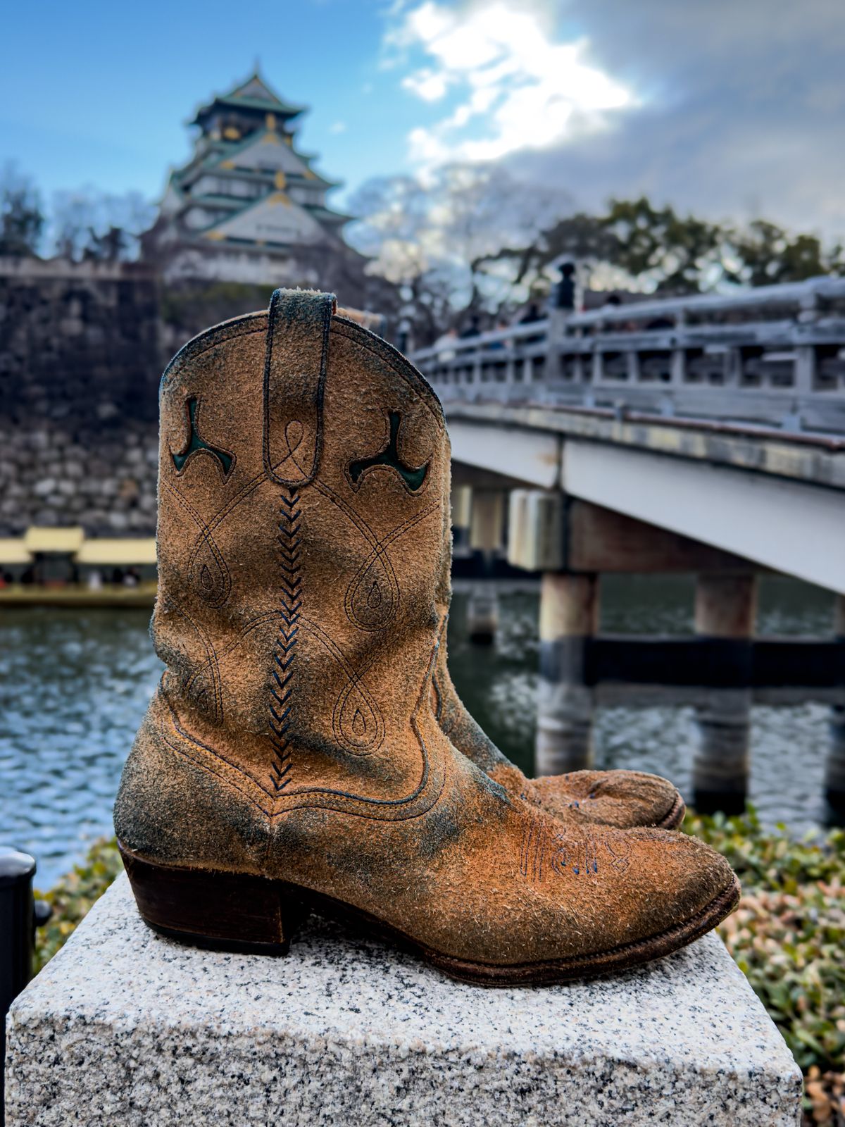 Photo by KVanDev on March 4, 2026 of the Fortis Boots Cowboy Boot in Indonesian Natural Veg Tan.