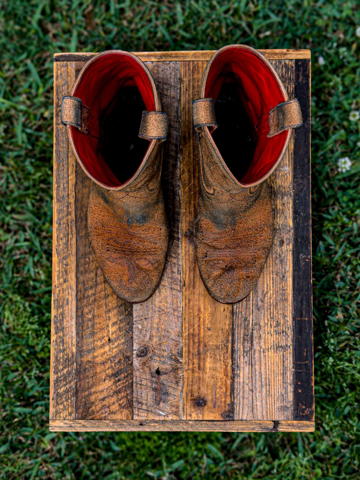 Photo by KVanDev on April 5, 2026 of the Fortis Boots Cowboy Boot in Indonesian Natural Veg Tan.