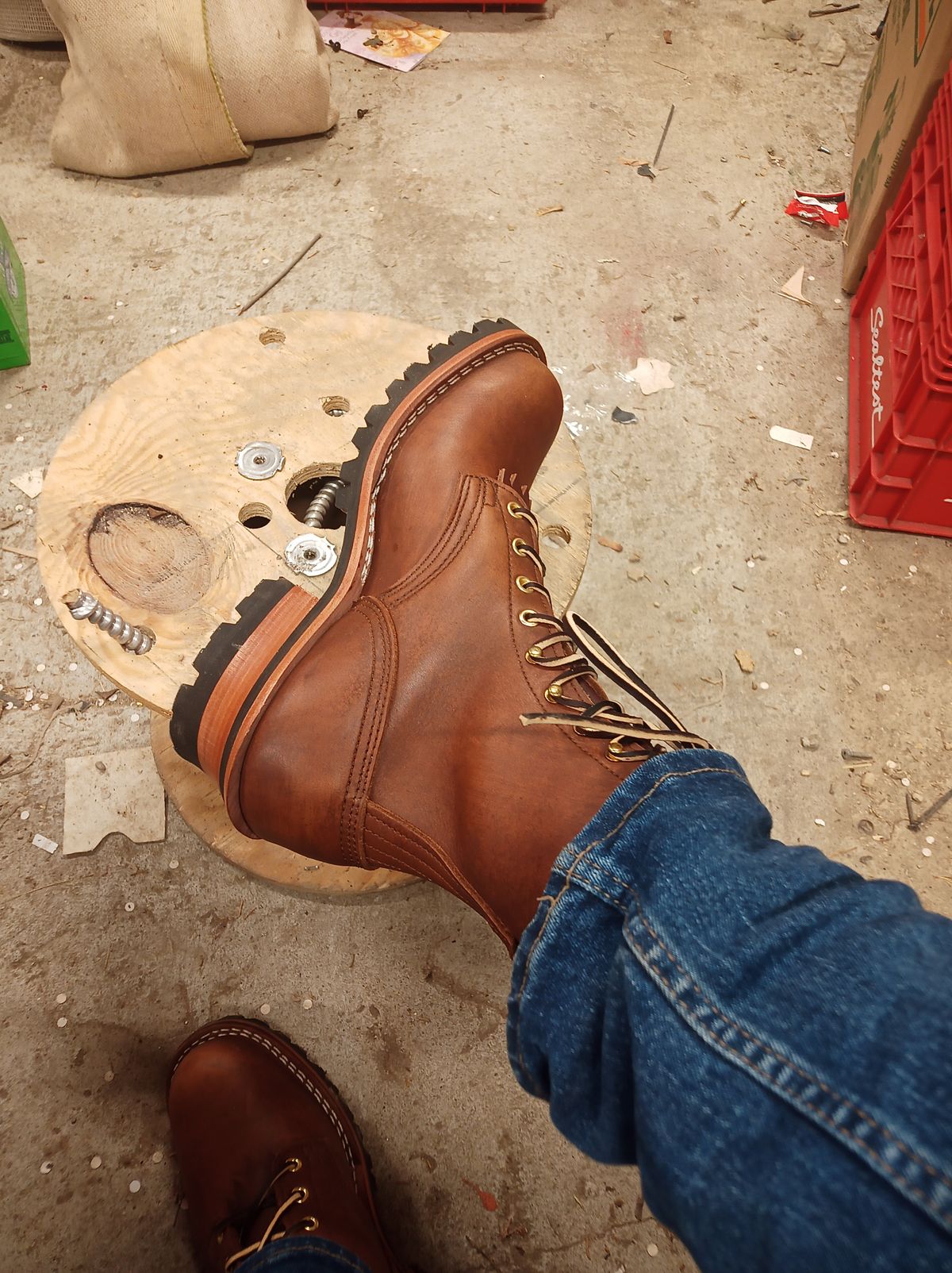 Photo by timmoffatt on October 27, 2023 of the Nicks BuilderPro in Seidel 1964 Brown.