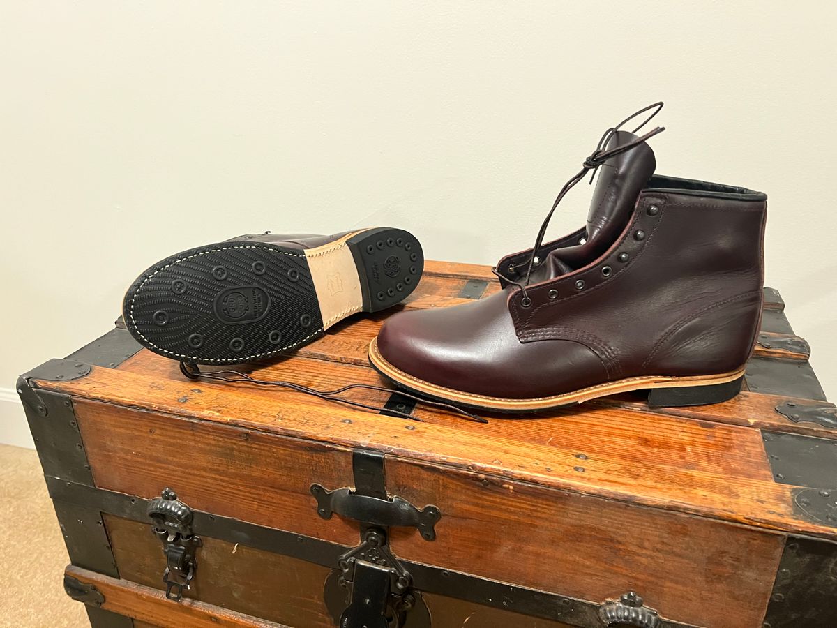 Photo by mluchterhand on September 17, 2025 of the Red Wing Beckman in Red Wing Black Cherry Excalibur.