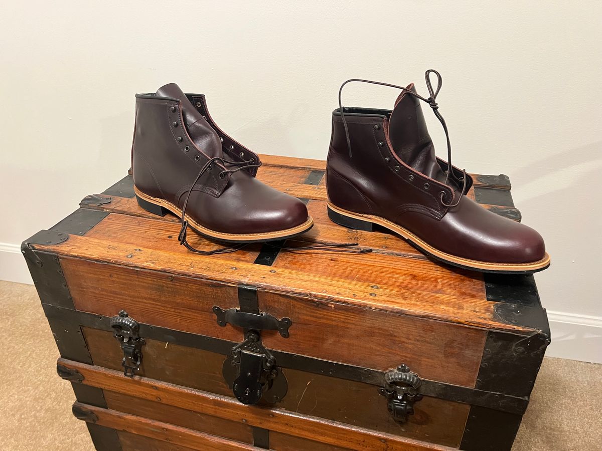 Photo by mluchterhand on September 17, 2025 of the Red Wing Beckman in Red Wing Black Cherry Excalibur.