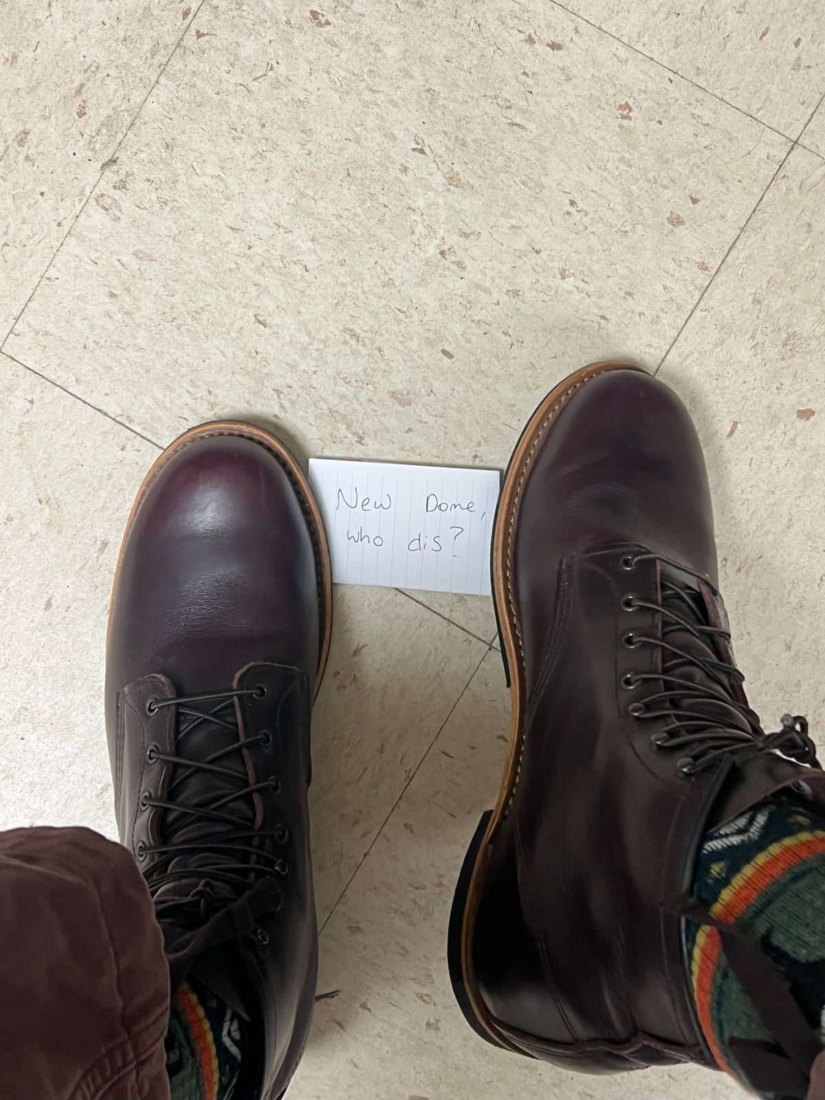 Photo by mluchterhand on October 3, 2025 of the Red Wing Beckman in Red Wing Black Cherry Excalibur.