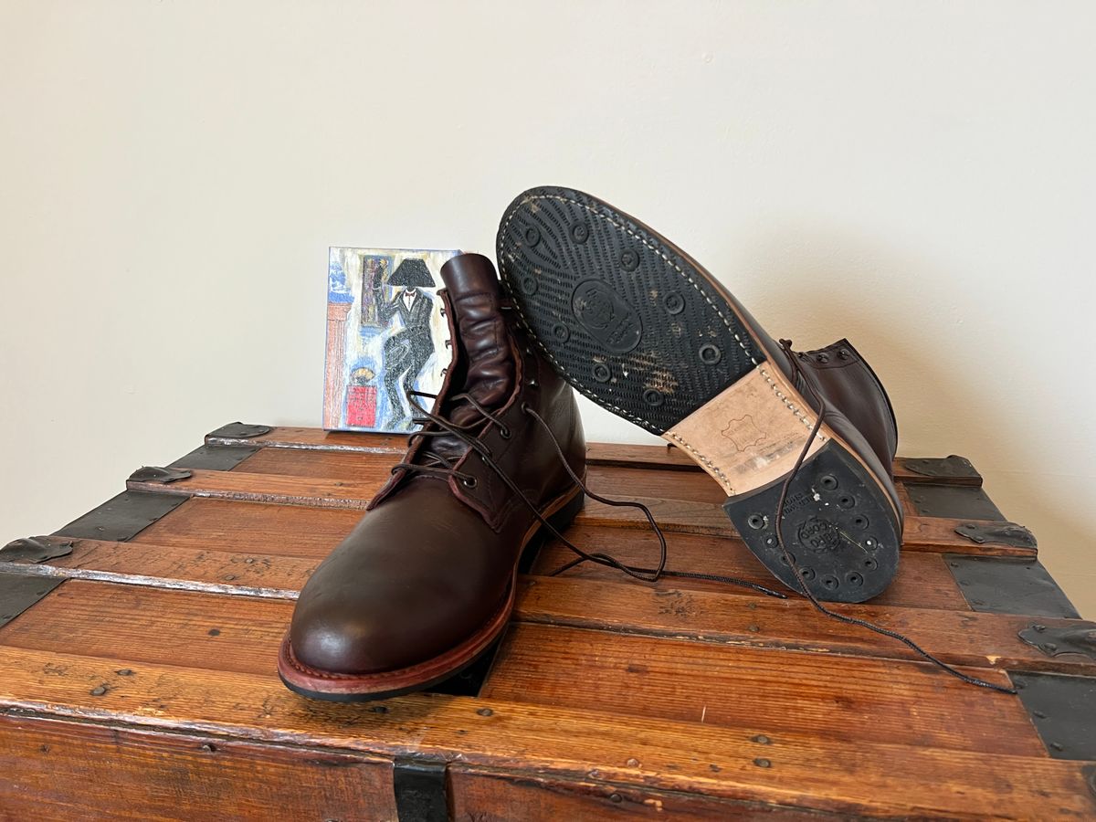 Photo by mluchterhand on November 5, 2025 of the Red Wing Beckman in Red Wing Black Cherry Excalibur.