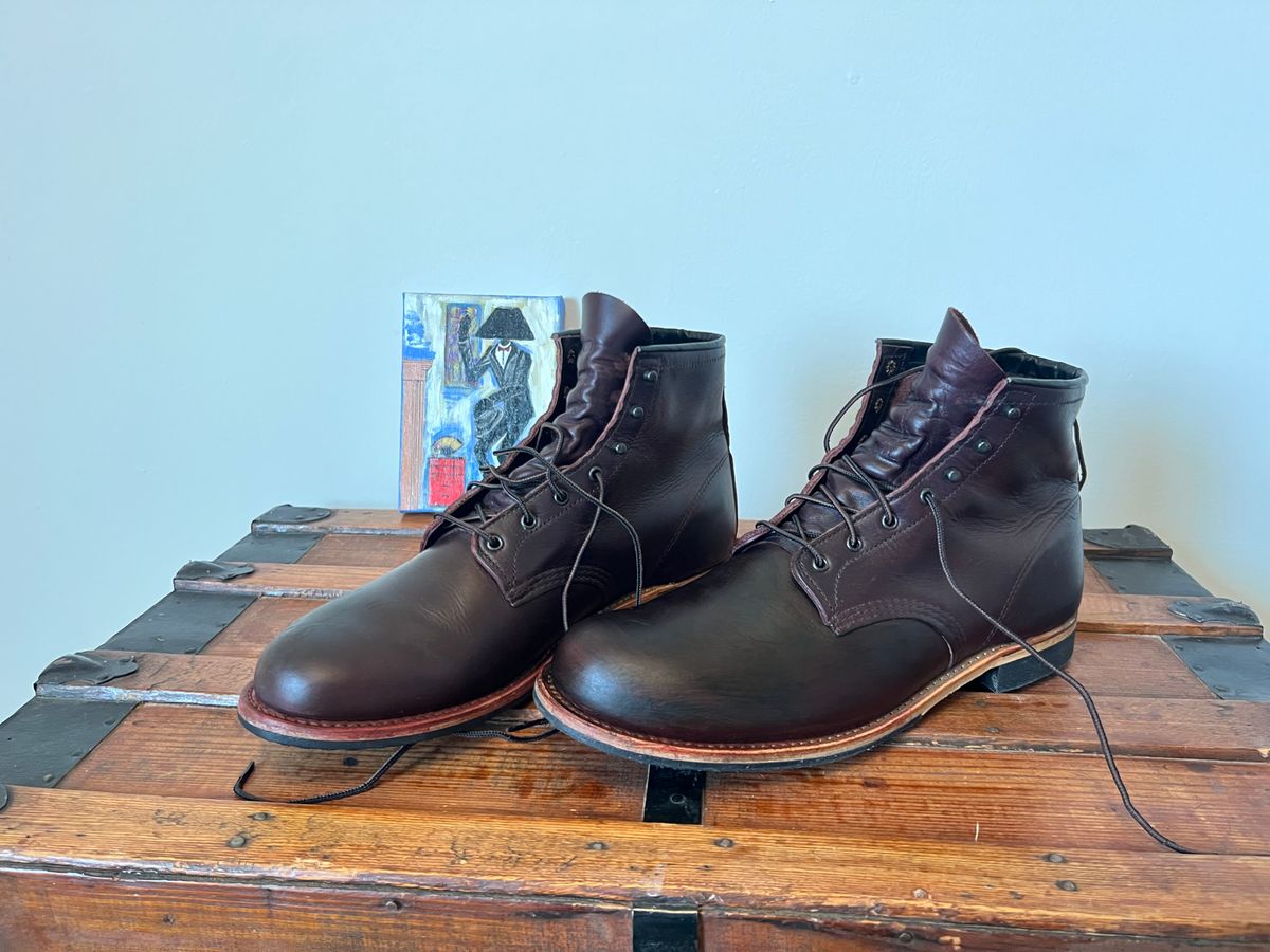 Photo by mluchterhand on November 5, 2025 of the Red Wing Beckman in Red Wing Black Cherry Excalibur.