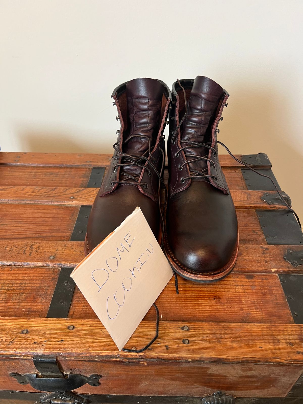 Photo by mluchterhand on November 5, 2025 of the Red Wing Beckman in Red Wing Black Cherry Excalibur.