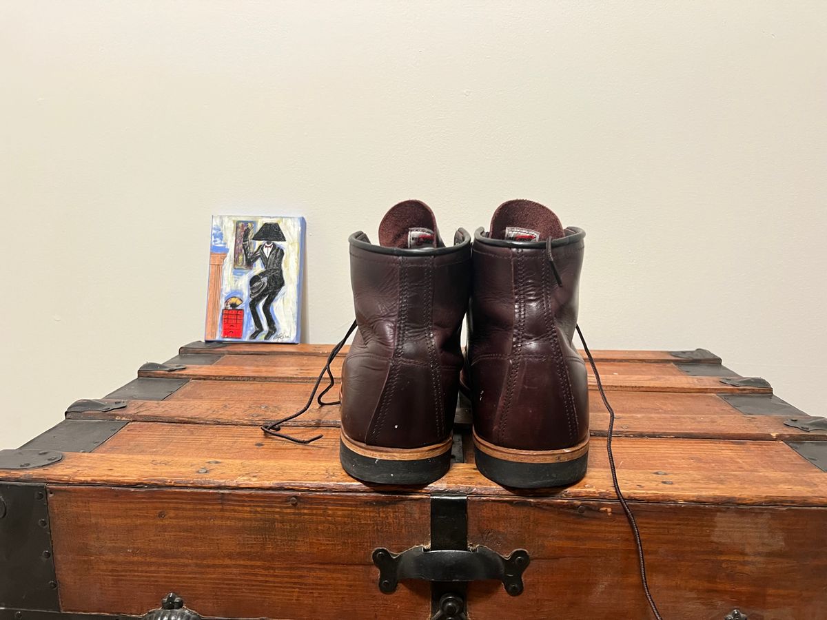 Photo by mluchterhand on December 6, 2025 of the Red Wing Beckman in Red Wing Black Cherry Excalibur.