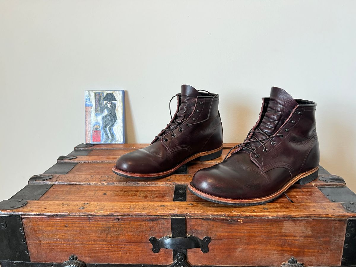 Photo by mluchterhand on January 6, 2026 of the Red Wing Beckman in Red Wing Black Cherry Excalibur.