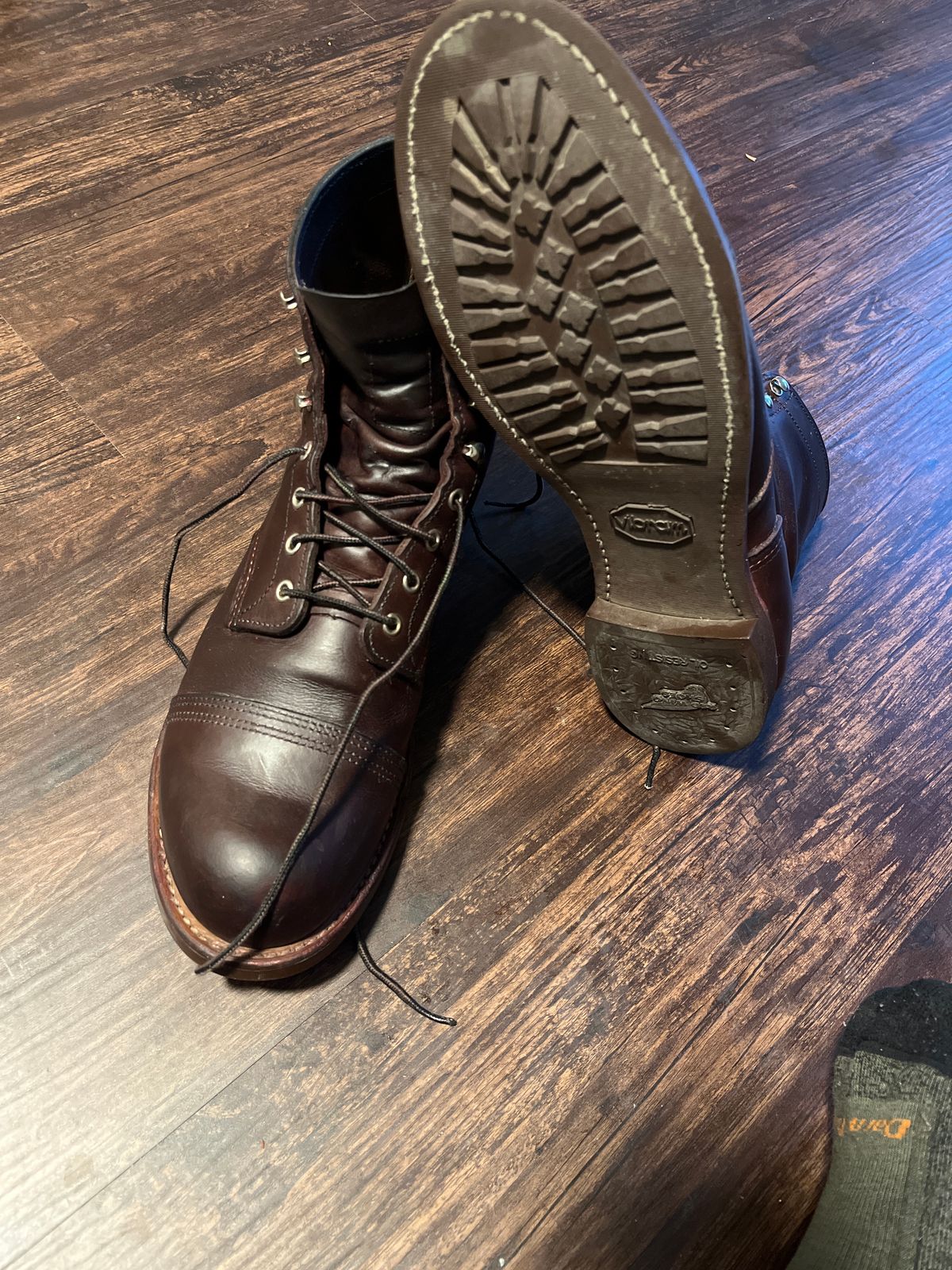 Photo by mluchterhand on December 5, 2023 of the Red Wing Iron Ranger in S.B. Foot Amber Harness.