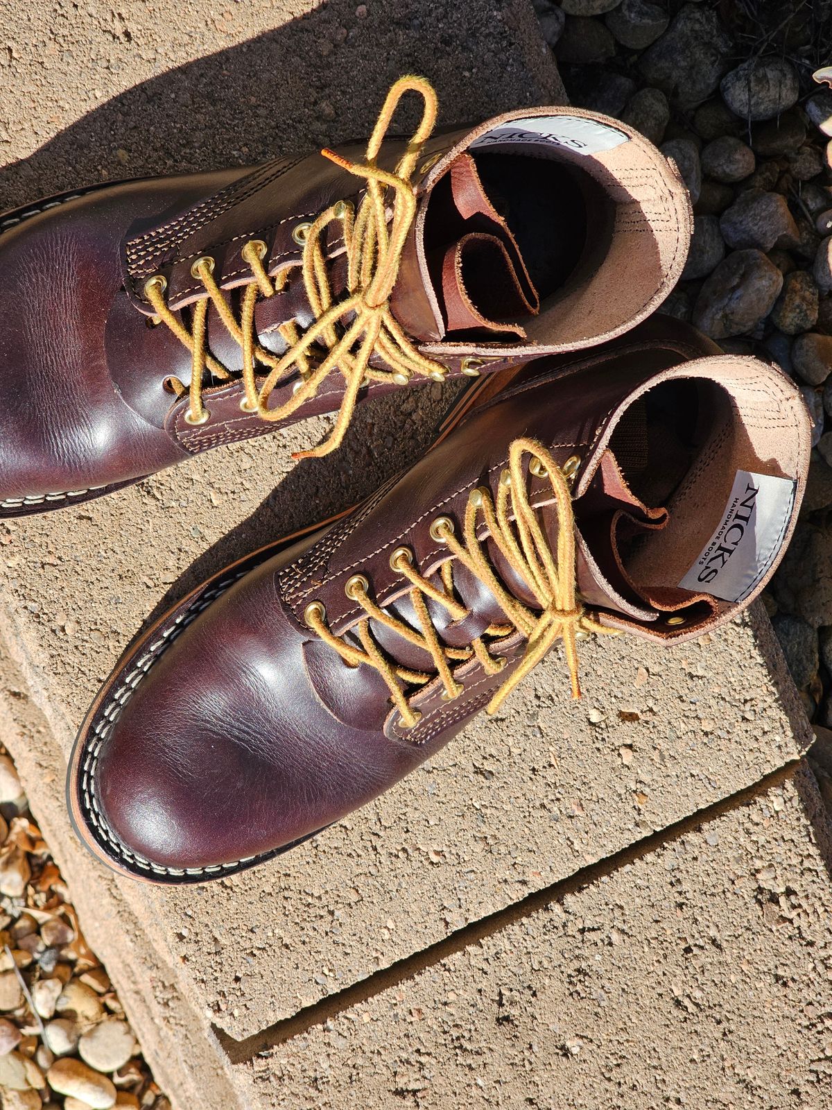 Photo by Saculer on January 5, 2024 of the Nicks Free Range in Wickett & Craig Dark Brown English Bridle.