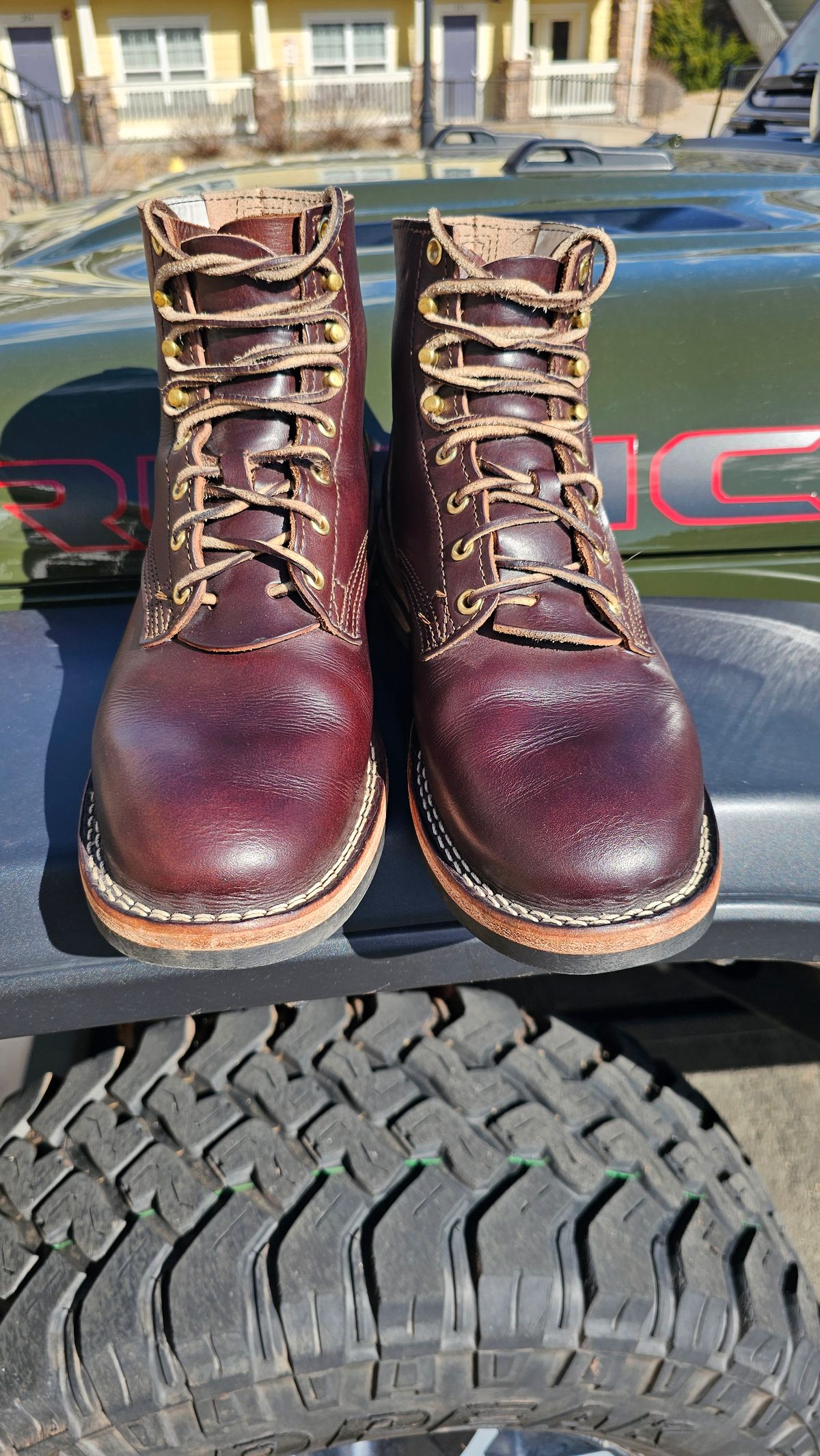 Photo by Saculer on April 3, 2024 of the Nicks Free Range in Wickett & Craig Dark Brown English Bridle.